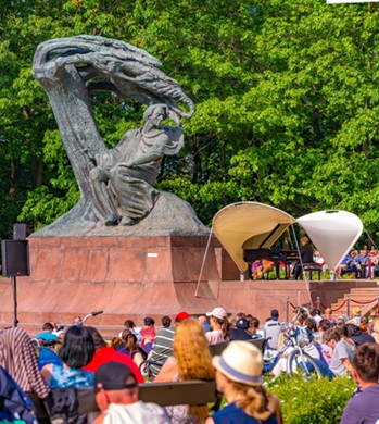 Concert au pied du Monument à Chopin