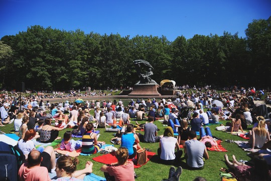 Chopin - concerts d'été au Parc Lazienki à Varsovie